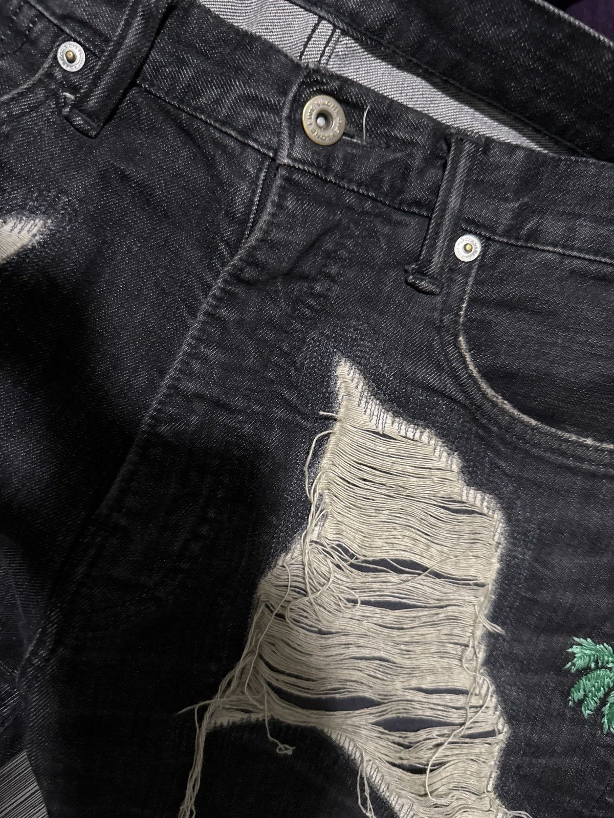 Vlone vlone black palm denim Size US 32 / EU 48 - 6 Thumbnail