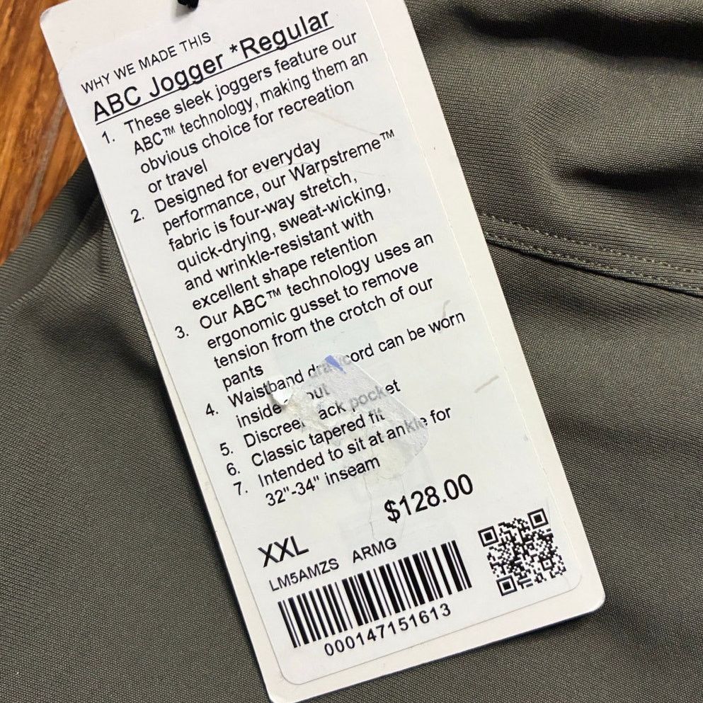 Lululemon Lululemon ABC Jogger Pants Men's XXL Color: Army green Size US 44 / EU 60 - 4 Thumbnail