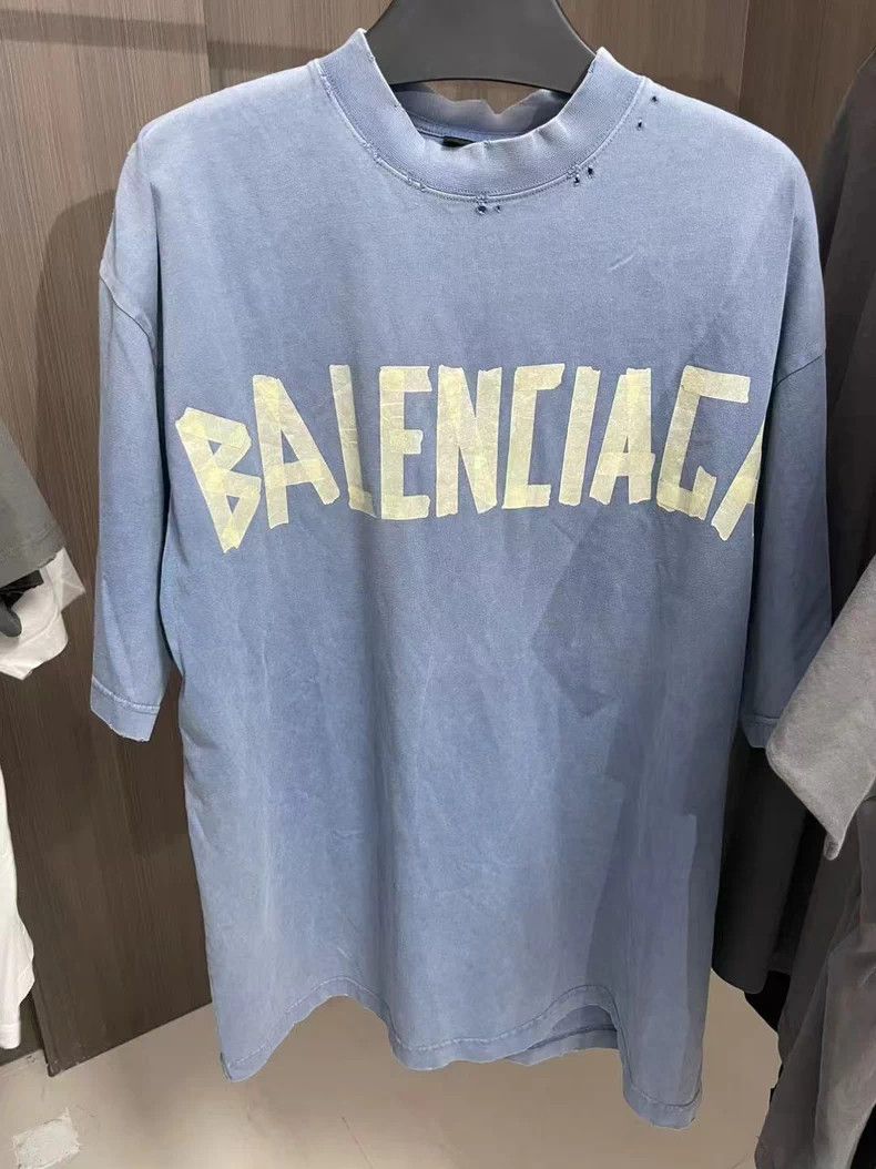 Balenciaga Tape Print Short Sleeve Tee