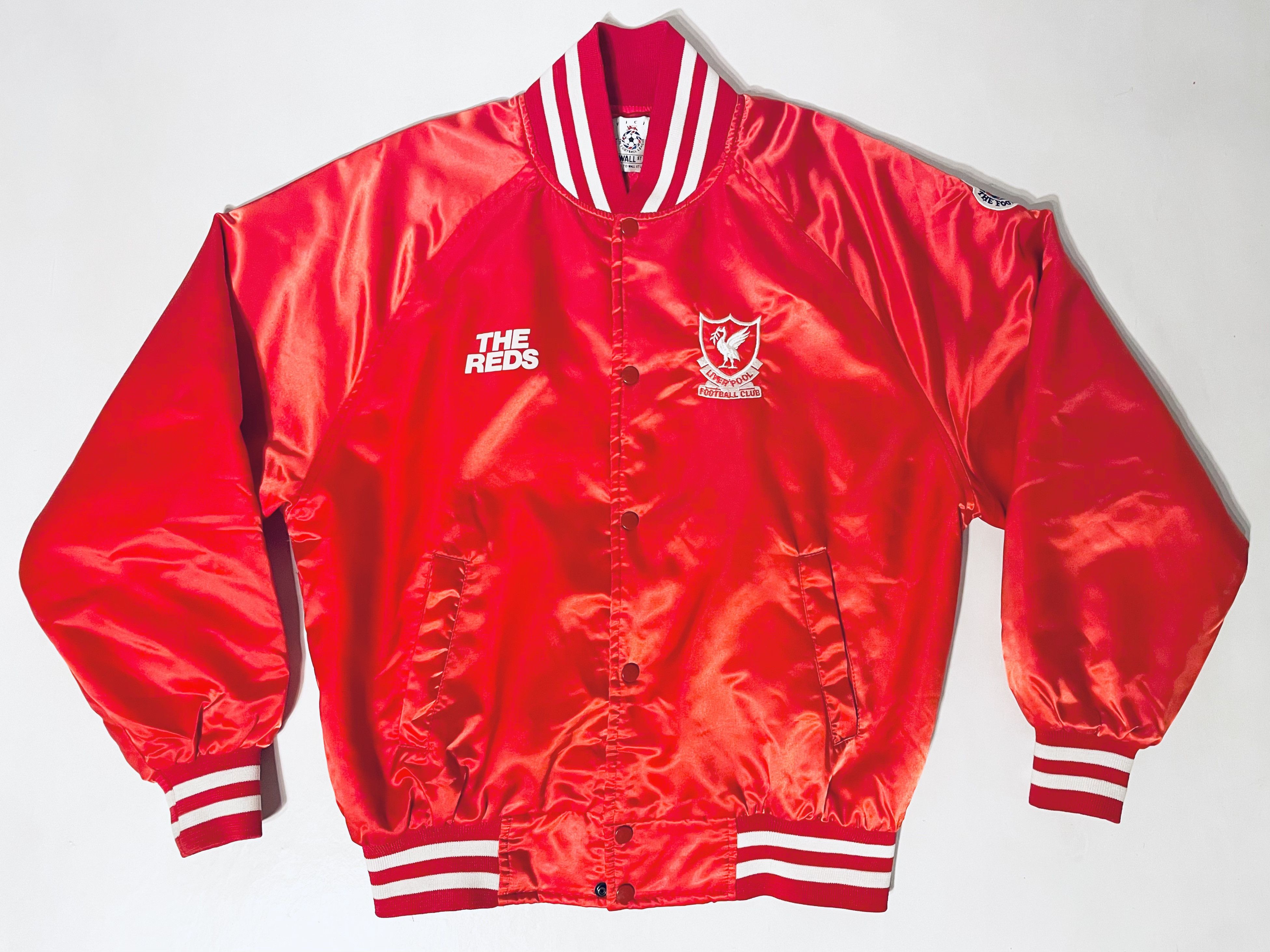 Vintage Liverpool Football League 1989 - 1992 Bomber Varsity Jacket Size US L / EU 52-54 / 3 - 3 Thumbnail