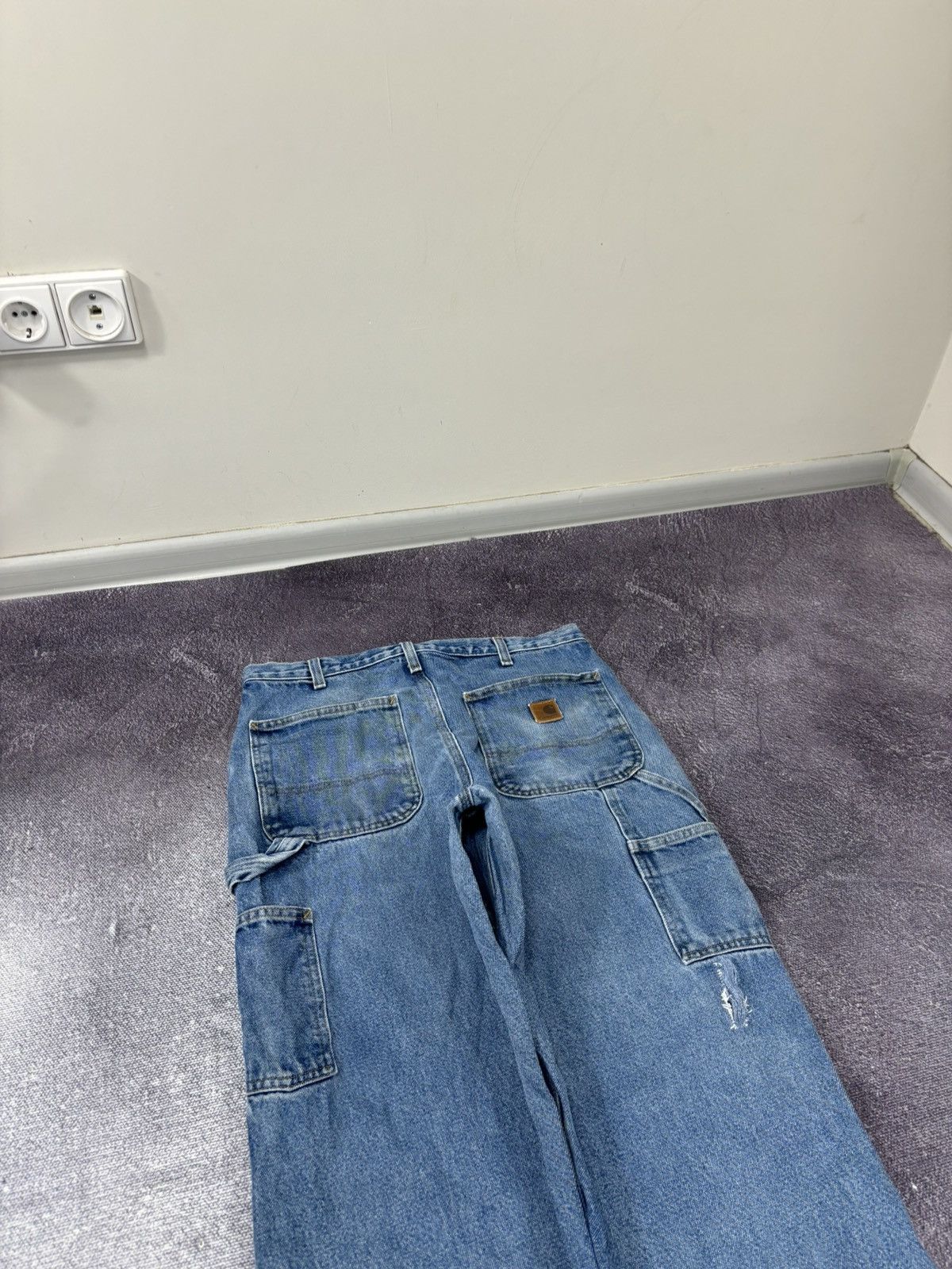 Carhartt Vintage Carhartt Dungaree Fit USA Faded Denim Baggy Jeans Size US 32 / EU 48 - 5 Thumbnail
