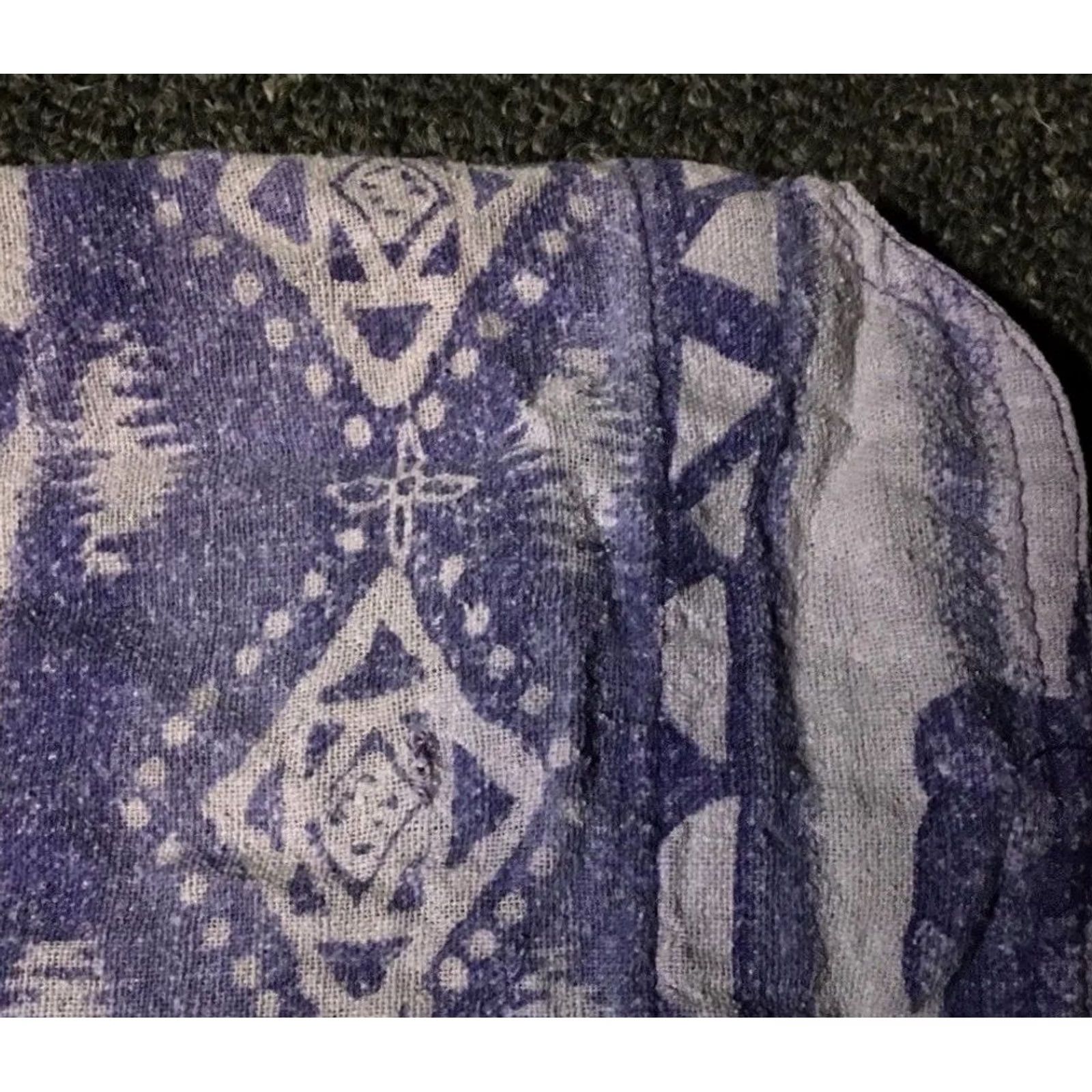 Vintage VINTAGE All Over Print Shirt XL Purple Abstract 90s Boxy Silk Button-Up Women Modern Surf Skate Grunge Vaporwave Decade 90s Size XL / US 12-14 / IT 48-50 - 7 Thumbnail
