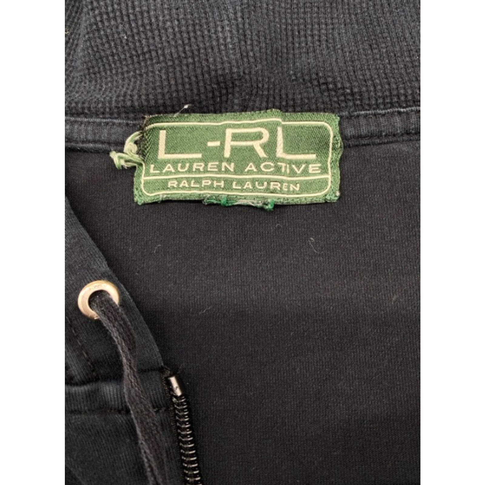 Ralph Lauren VINTAGE Ralph Lauren Active T-Shirt Hoodie Men's XL Drwastring Long Sleeve Black 5557 Size US XL / EU 56 / 4 - 5 Thumbnail
