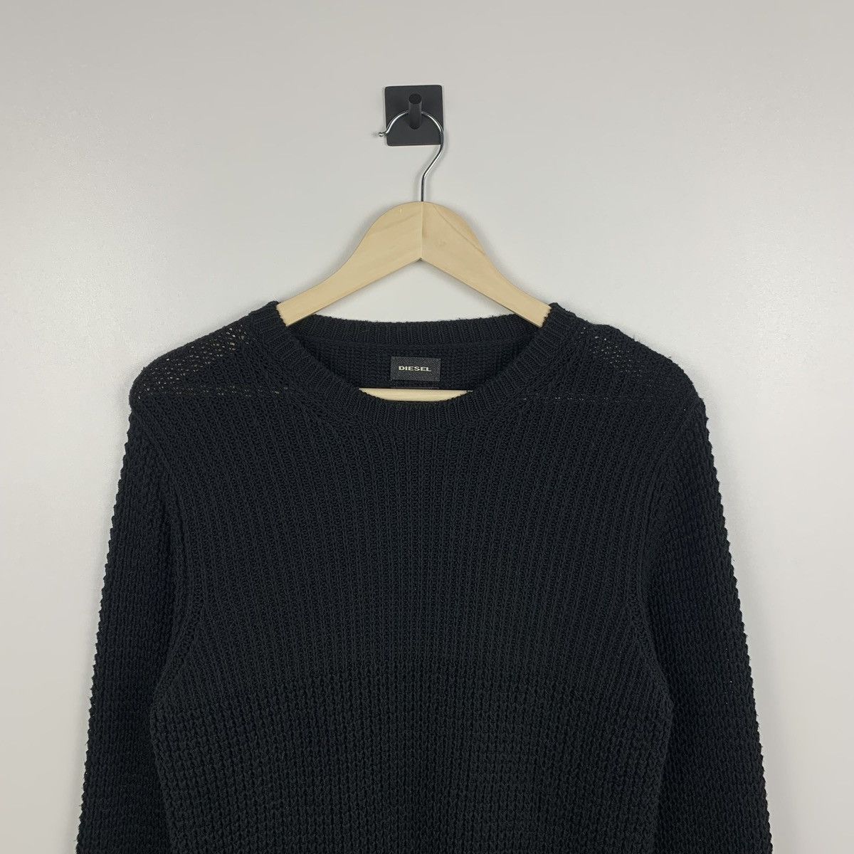 Diesel Men’s Diesel Chunky Knit Sweater Y2K Designer Streetwear Size US L / EU 52-54 / 3 - 2 Thumbnail