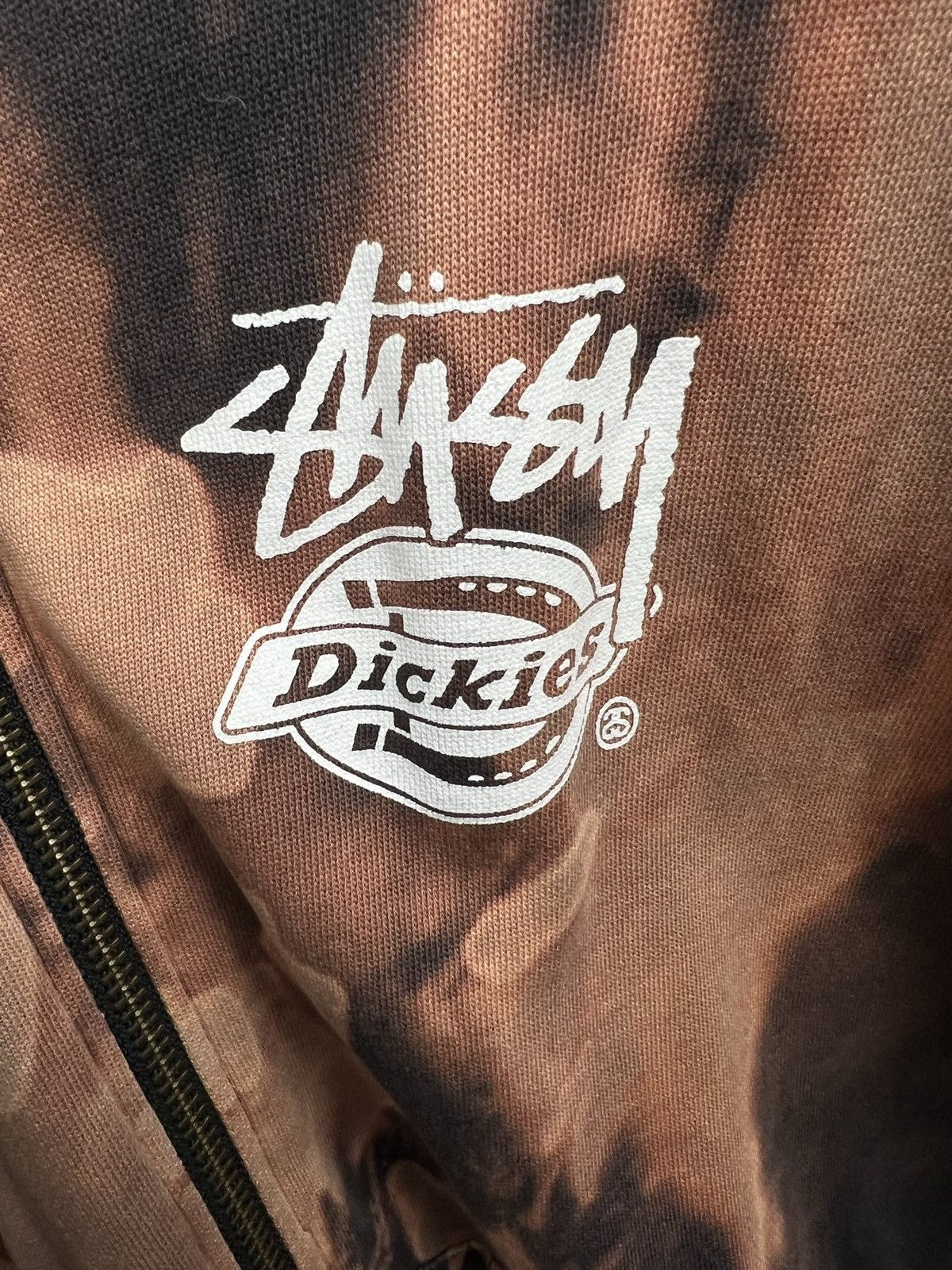 Dickies × Stussy × Vintage Rare Vintage Stüssy & Dickies distressed hoodie Size US XL / EU 56 / 4 - 4 Thumbnail