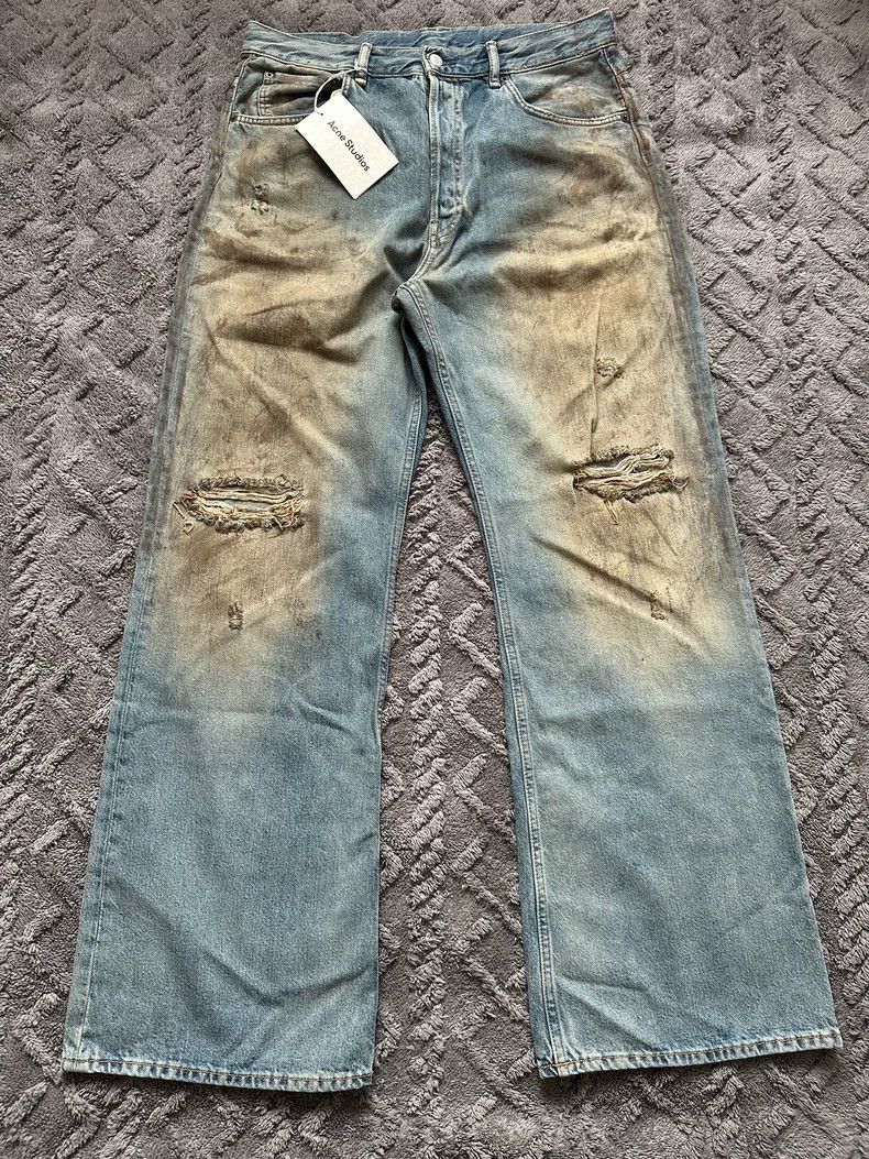 Acne Studios acne studios Make old mud wash wide-leg pants 2502-Nextarro Size US 34 / EU 50 - 1 Thumbnail