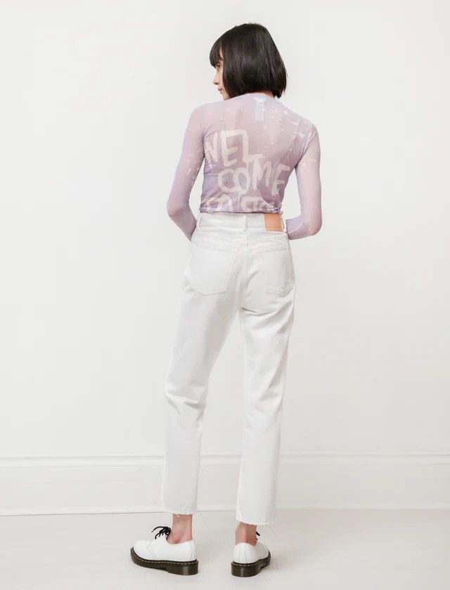 Acne Studios o1y0725 Denim Pant in White Size 27" / US 4 / IT 40 - 3 Thumbnail