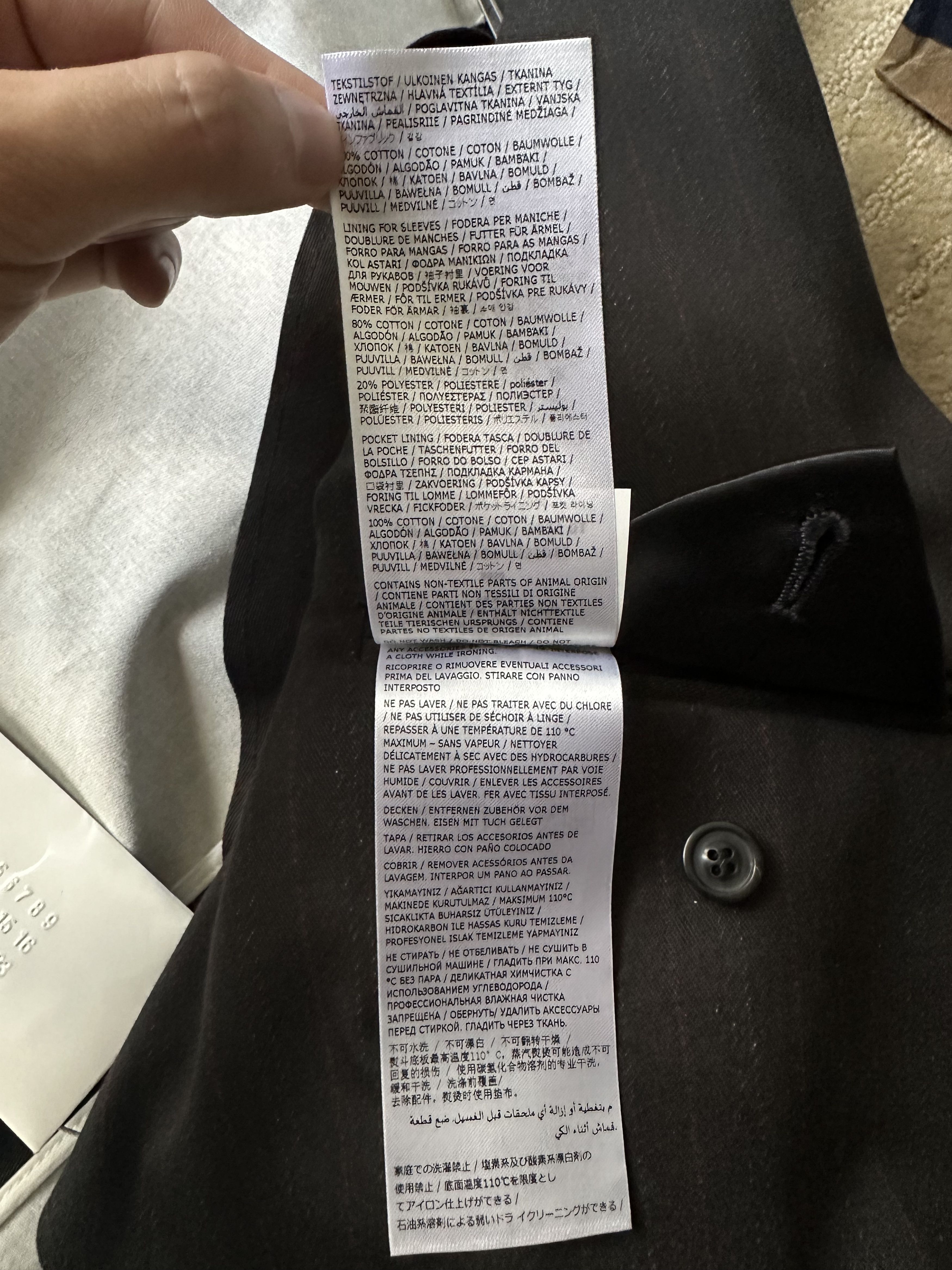 Maison Margiela Maison Margiela Trompe l'oeil pinstripe coat Size US S / EU 44-46 / 1 - 15 Thumbnail