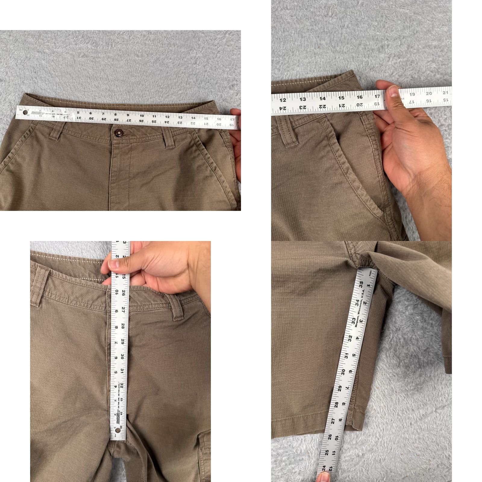 The North Face The North Face Shorts Mens 32 Brown Rip Stop Cargo Cotton Blend Hike Camp 32x9 Size US 32 / EU 48 - 8 Thumbnail