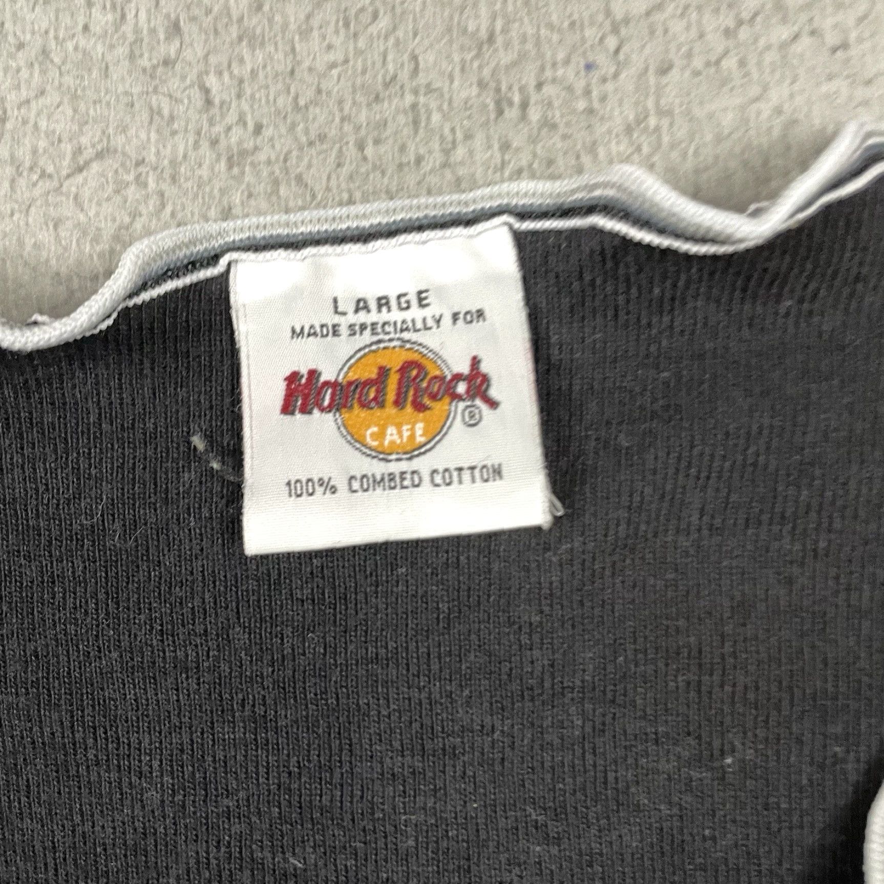 Hard Rock Cafe VINTAGE Hard Rock Cafe T Shirt Womens L Black V-Neck 100% Cotton Casual Retro Slim Womens Size L / US 10 / IT 46 - 4 Thumbnail
