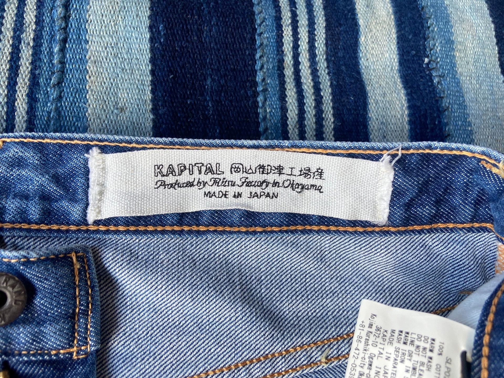 Kapital KAPITAL 14oz 5p monkey Cisco vintage wash jeans 32 Japan Size US 32 / EU 48 - 5 Thumbnail