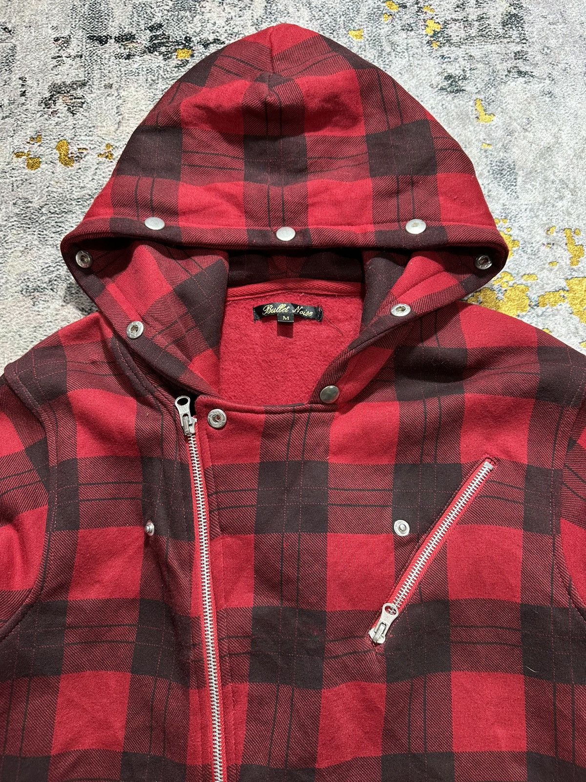 14th Addiction ASSYMETRICAL PLAID BULLET NOISE MULTIZIPPER GOTHIC LGB STYLE Size US M / EU 48-50 / 2 - 2 Thumbnail