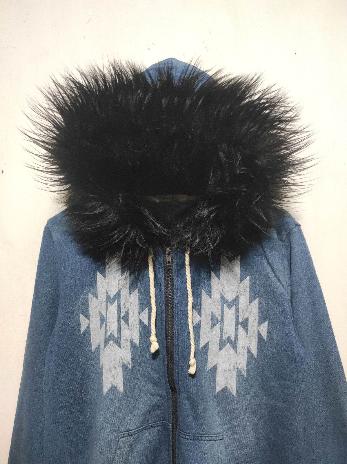 Japanese Brand Growth by Grail denim zip fur hoodie ifsix LGB style Size US L / EU 52-54 / 3 - 3 Thumbnail