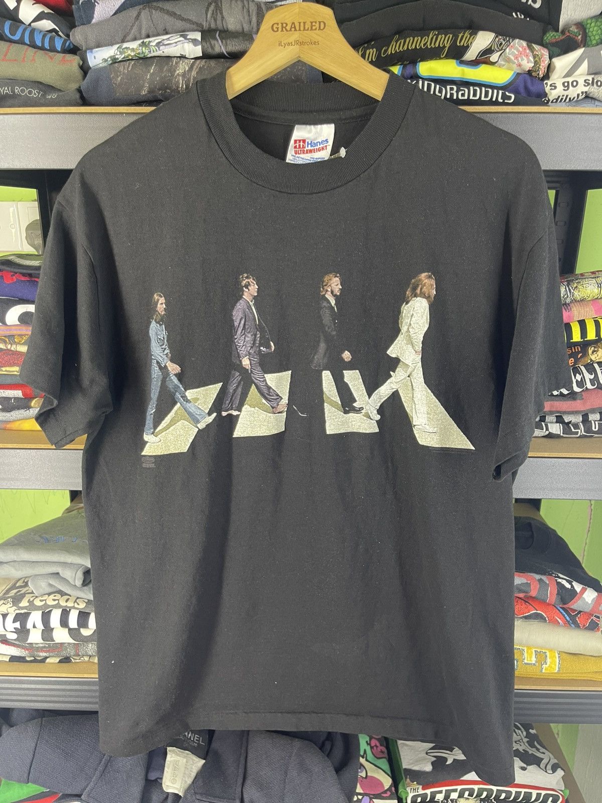 Band Tees vintage 1990s The Beatles "Abbey Road" t-shirt Winterland Size US L / EU 52-54 / 3 - 6 Thumbnail