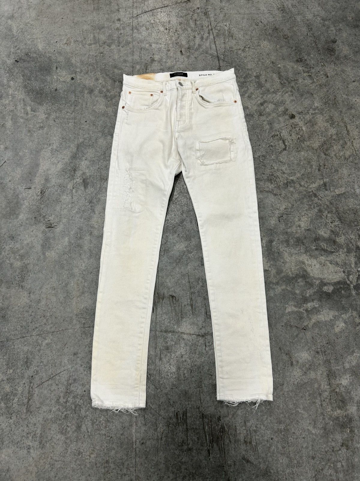 Purple Purple brand jeans white size 30 Size US 30 / EU 46 - 1 Thumbnail