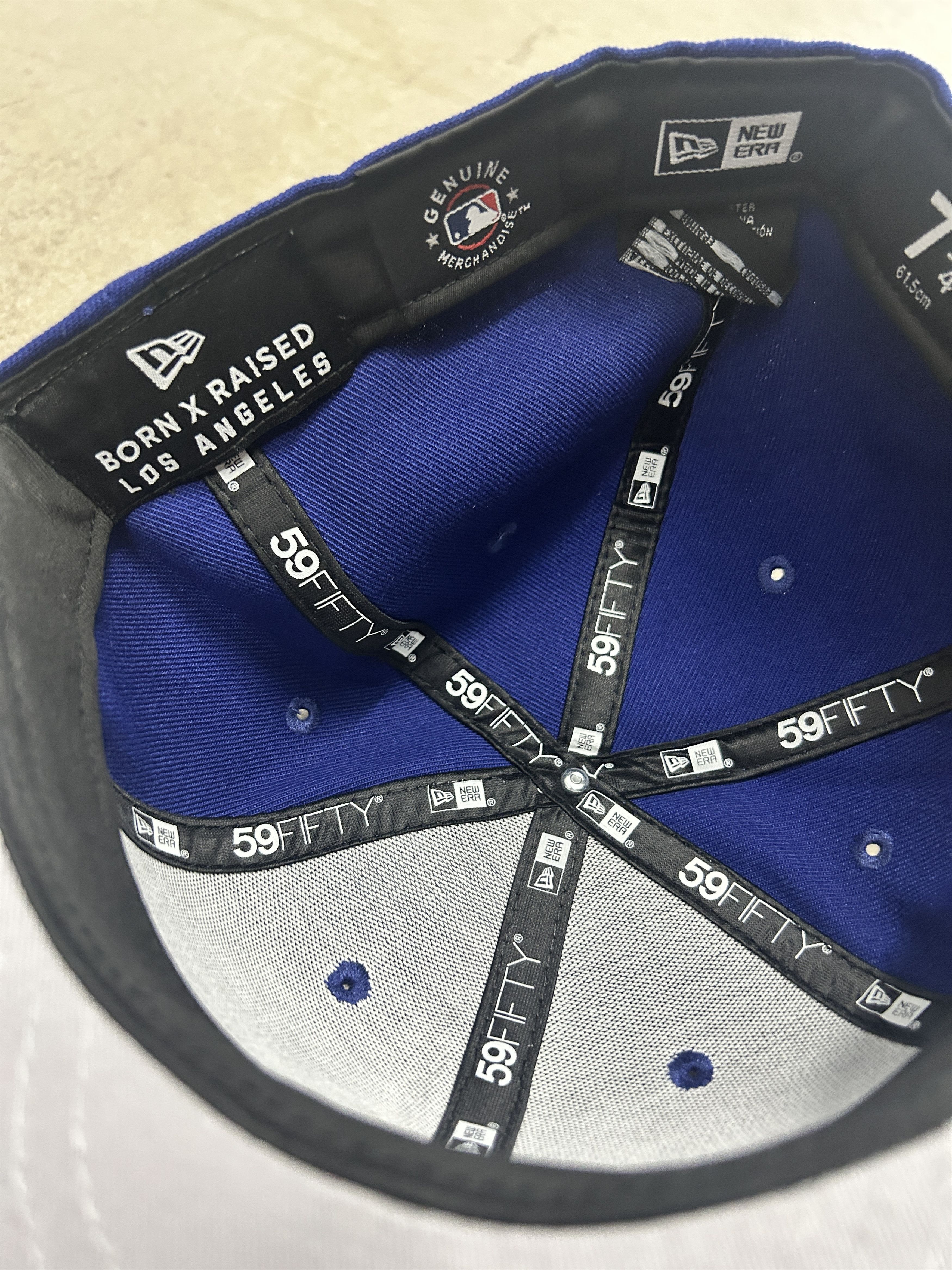 Born X Raised (7 3/4) NEW ERA BORN X RAISED + DODGERS SEAGULL HAT: BLUE Size ONE SIZE - 6 Thumbnail