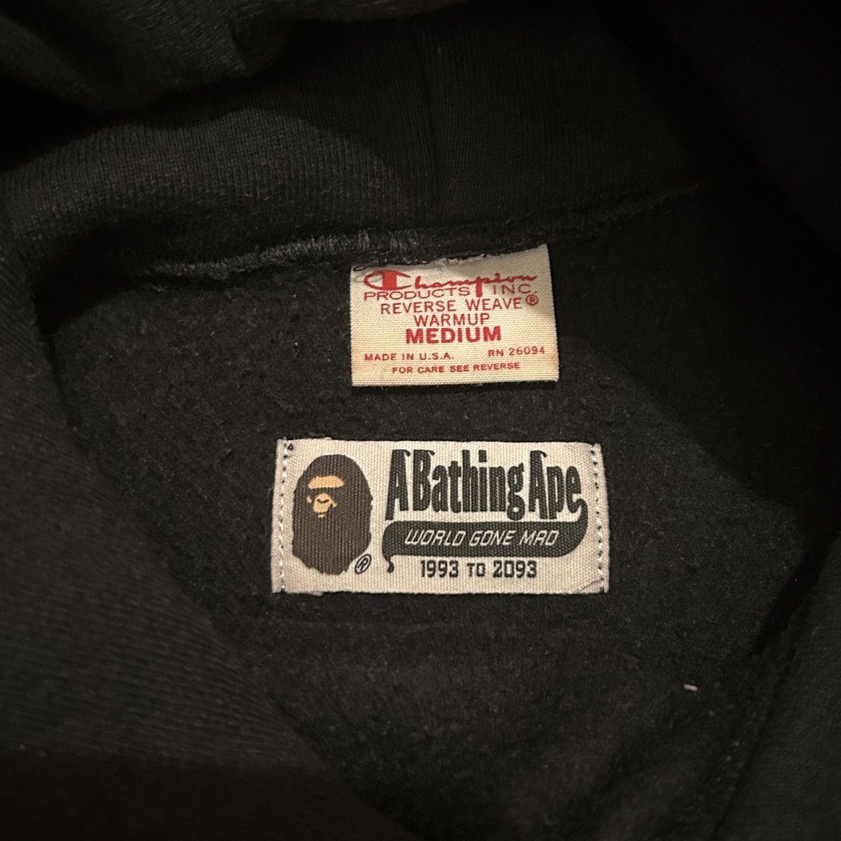 Bape × Champion Bape X Champion Swarovski Hoodie Skull Black Size US M / EU 48-50 / 2 - 5 Thumbnail