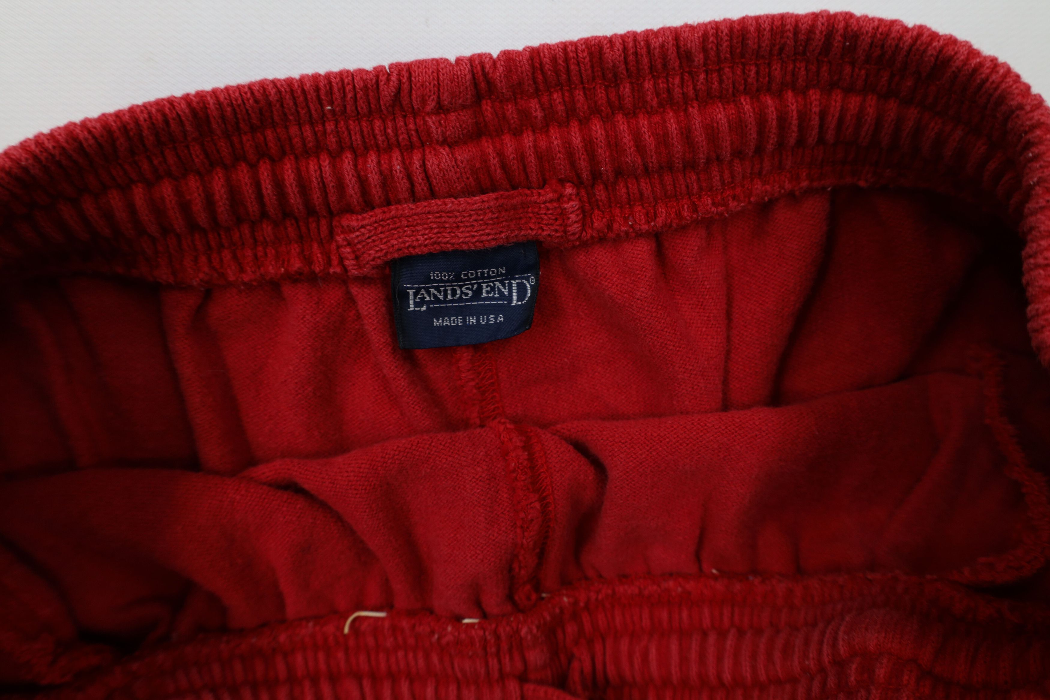 Lands' End × Vintage Vintage 90s Lands End Cotton Ribbed Knit Joggers Pants USA Size US 34 / EU 50 - 8 Thumbnail