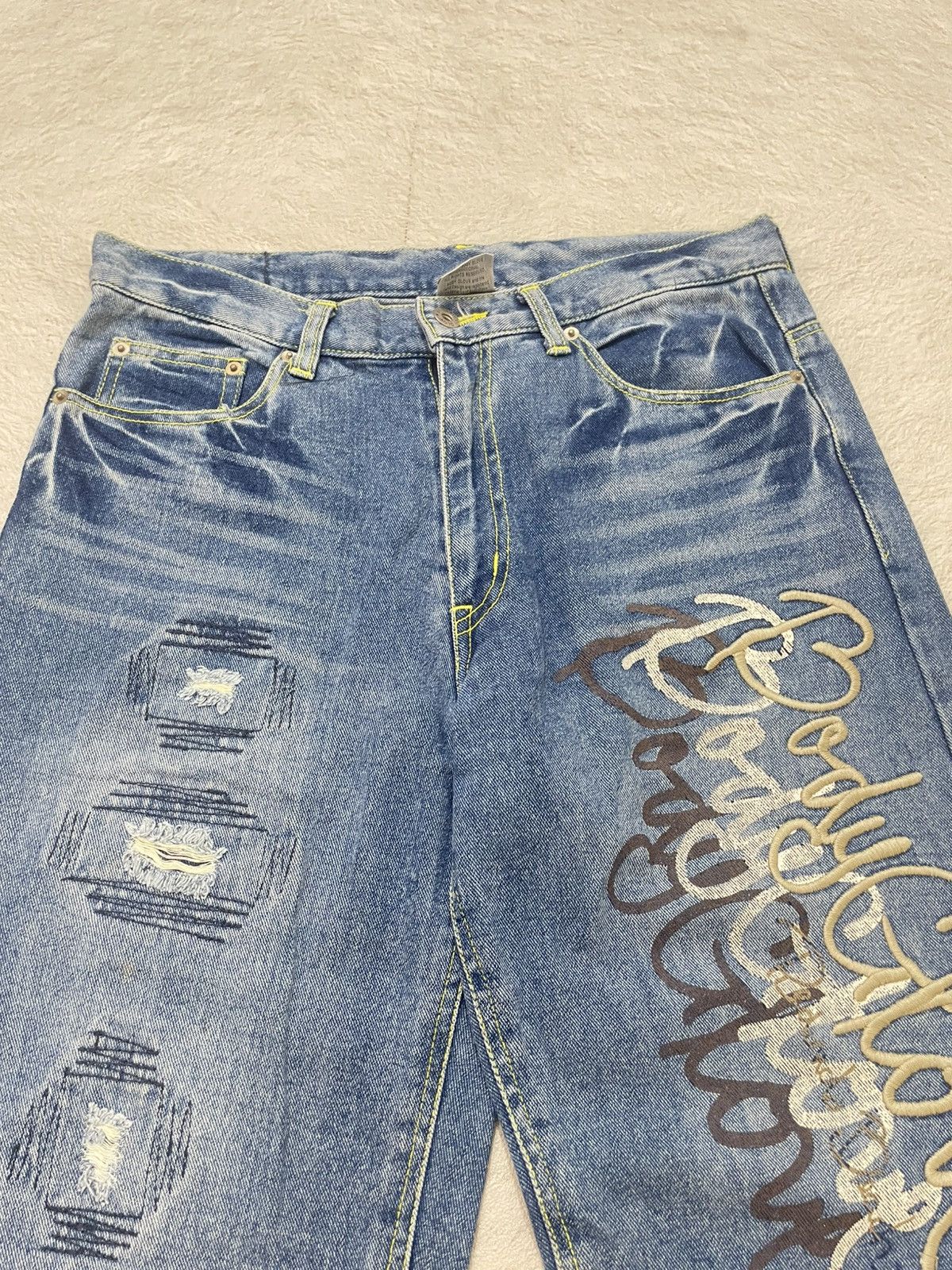 Japanese Brand 2000s Japan Brand Jorts Denim Embroidered Y2K If6was9 Size US 32 / EU 48 - 2 Thumbnail