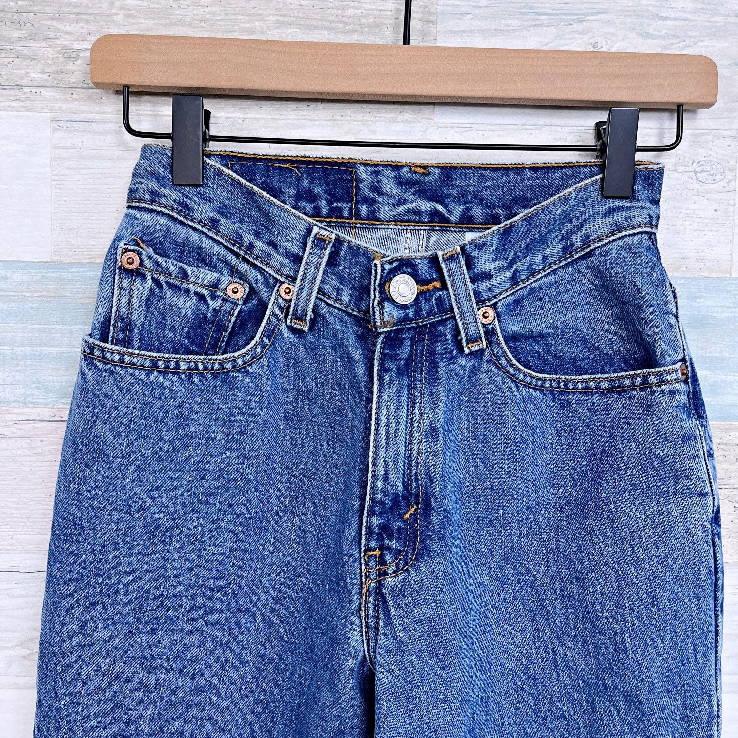 Levi's Levis Vintage 512 Slim Straight Jeans Juniors 1 24x30.5 Size 24" / US 00 / IT 34 - 2 Thumbnail