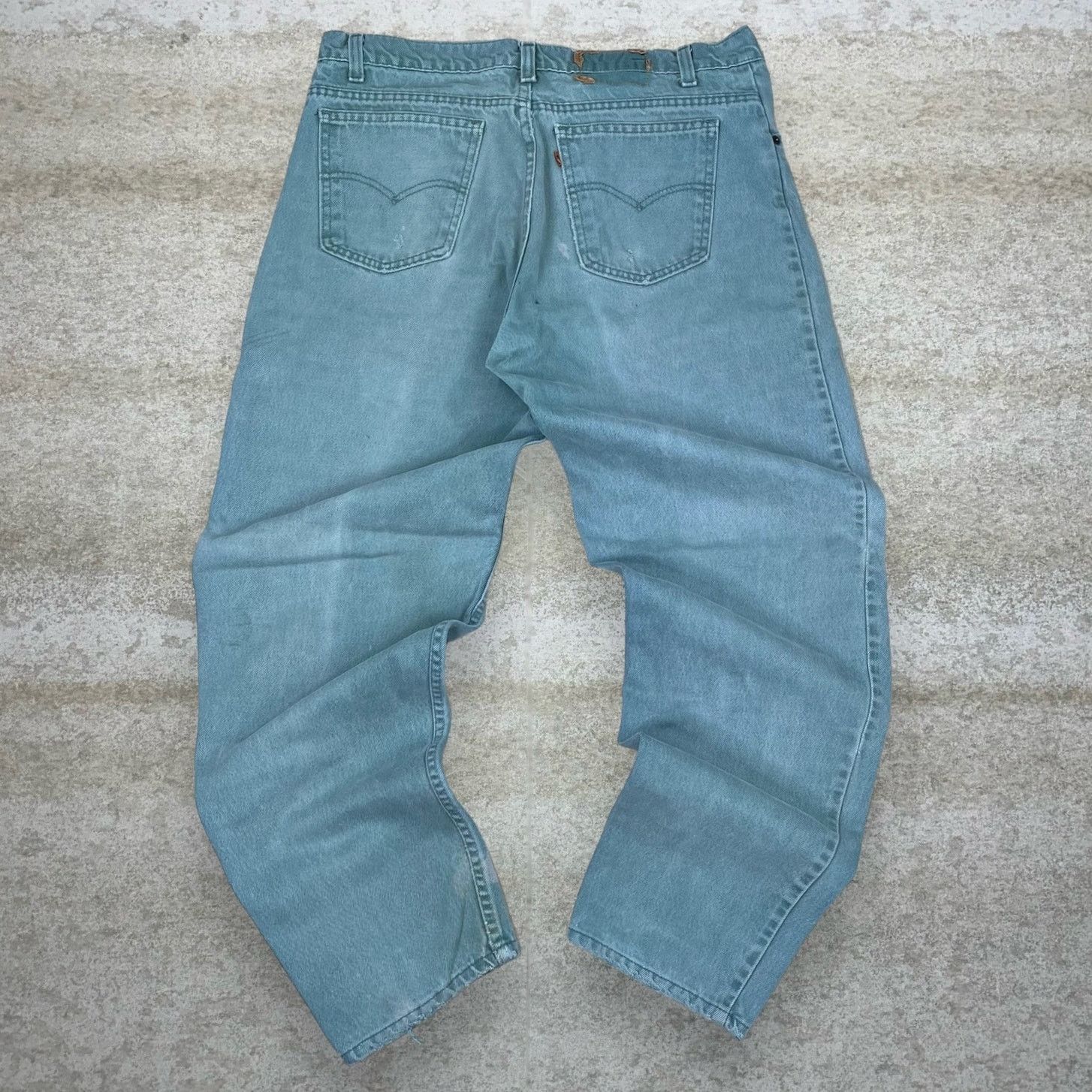 Levi's Vintage 80s Orange Tab Levis Jeans 38x32 Relaxed Ocean Green Size US 38 / EU 54 - 1 Thumbnail