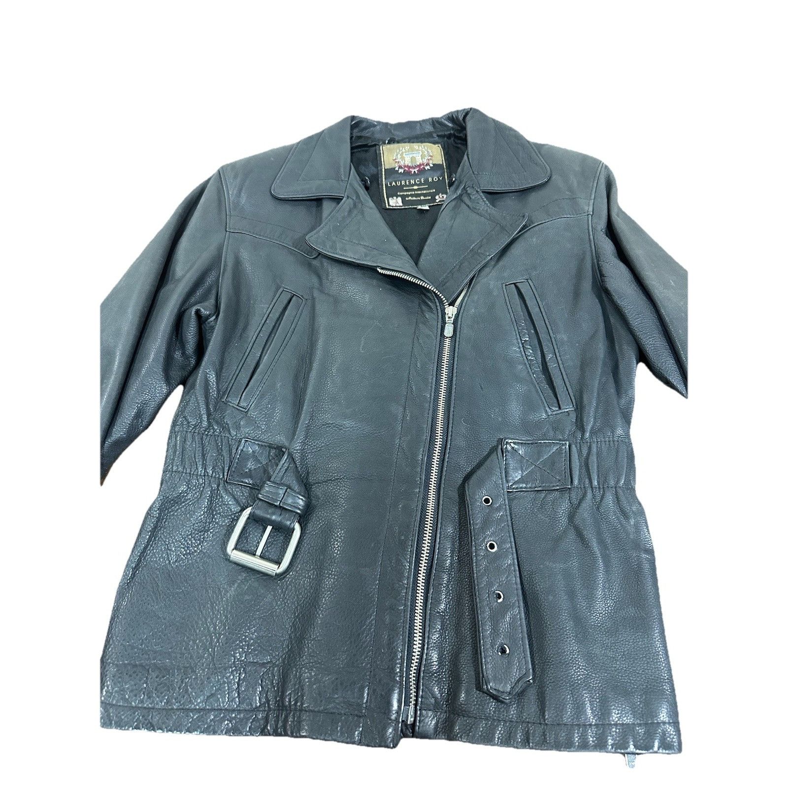 Other Vintage Laurence Roy Leather Jacket Motorcycle Harley Davids Size US S / EU 44-46 / 1 - 3 Thumbnail