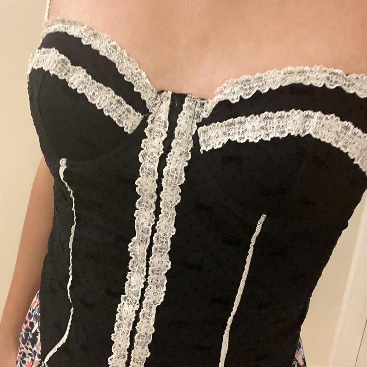 Dolce & Gabbana Dolce and Gabbana D&G Logo Net Mesh Ribbon Bustier Corset Size S / US 4 / IT 40 - 17 Thumbnail