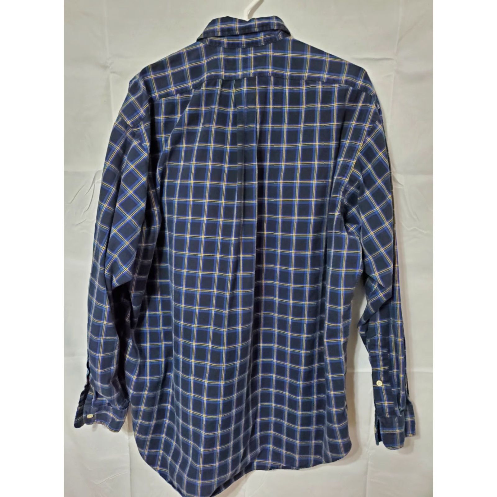 Ralph Lauren Ralph Lauren Men's Blake Shirt Button-Up Regular 100% Cotton Navy Plaid Large Long Sleeve Button-Down Collared Logo Casual Travel"} Size US L / EU 52-54 / 3 - 5 Thumbnail