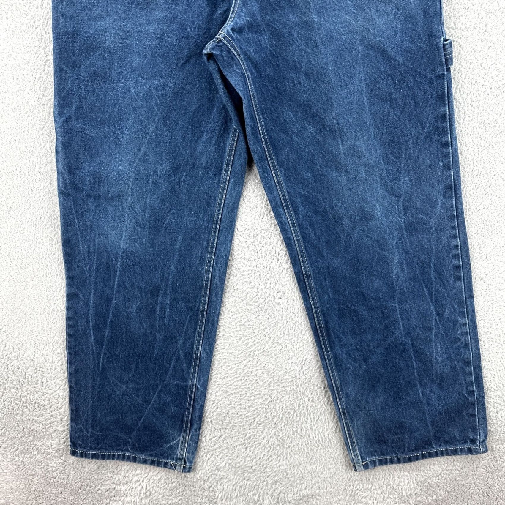 Phat Farm VINTAGE Phat Farm Jeans Mens 36x30 Hip Hop 90s Baggy Wide-Leg Blue Denim Shirt? Size US 36 / EU 52 - 4 Thumbnail