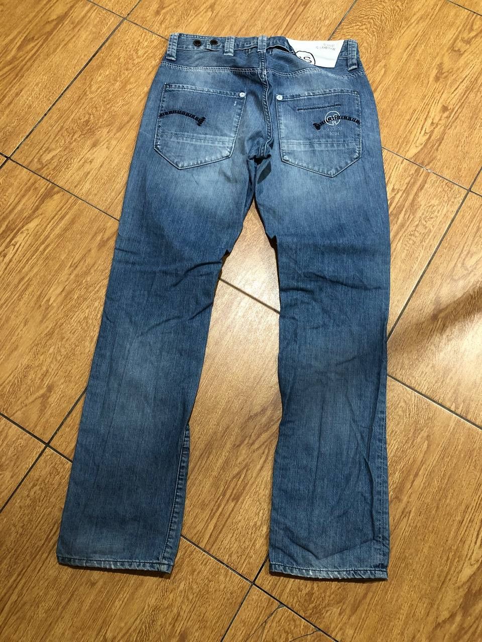 G-Star G Star Raw 3301 Straight Jeans Raw Denim Streetwear Fashion Size US 34 / EU 50 - 9 Thumbnail