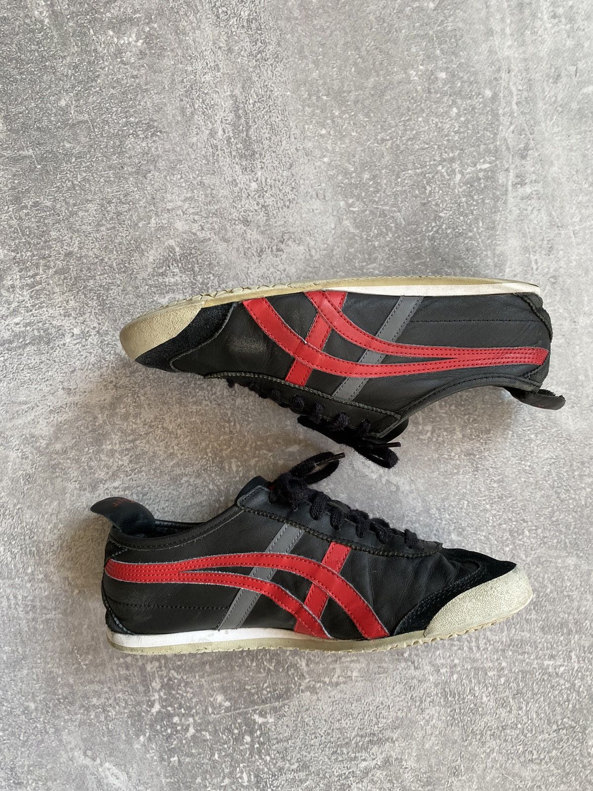 Asics × Onitsuka Tiger × Vintage ASICS Onitsuka Tiger Mexico 66 Black/Red Size US 7.5 / EU 40-41 - 2 Thumbnail