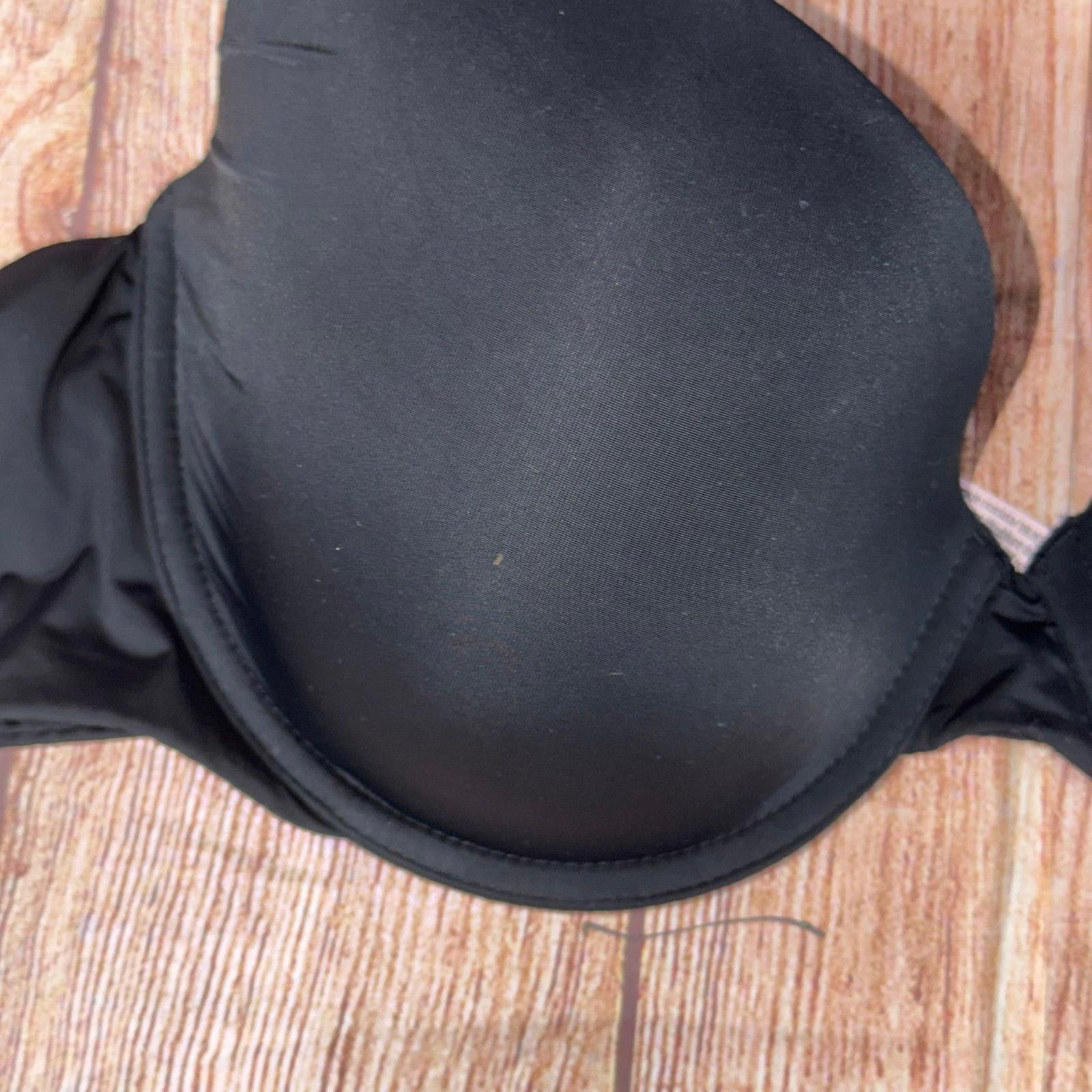 Other Victoria's Secret 38C Black T-Shirt Lightly Lined Bra Size ONE SIZE - 2 Thumbnail