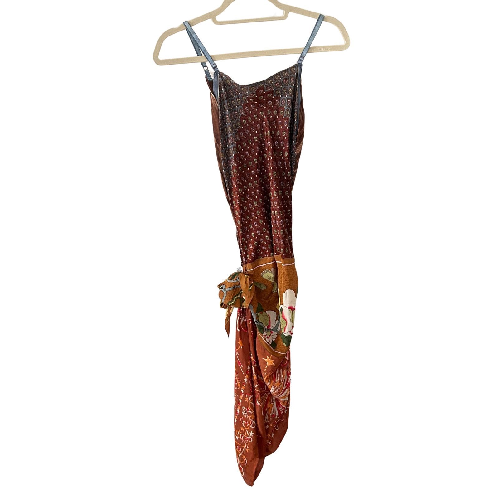 Vintage Y2K Vintage Mixed Scarf Tunic with Met Museum Silk Sash Size S / US 4 / IT 40 - 6 Thumbnail