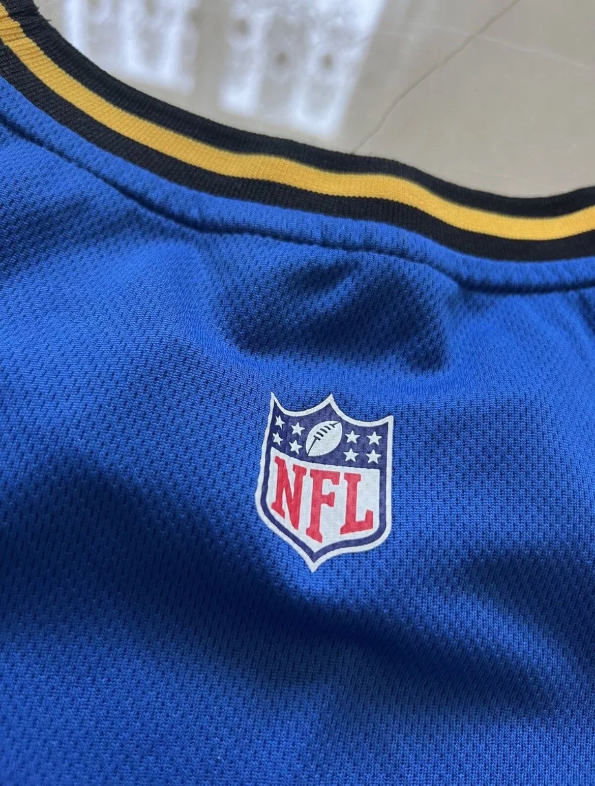 NFL × Vintage Vintage NFL Los Angeles Rams Blue Sports Jersey Size US XXL / EU 58 / 5 - 7 Thumbnail