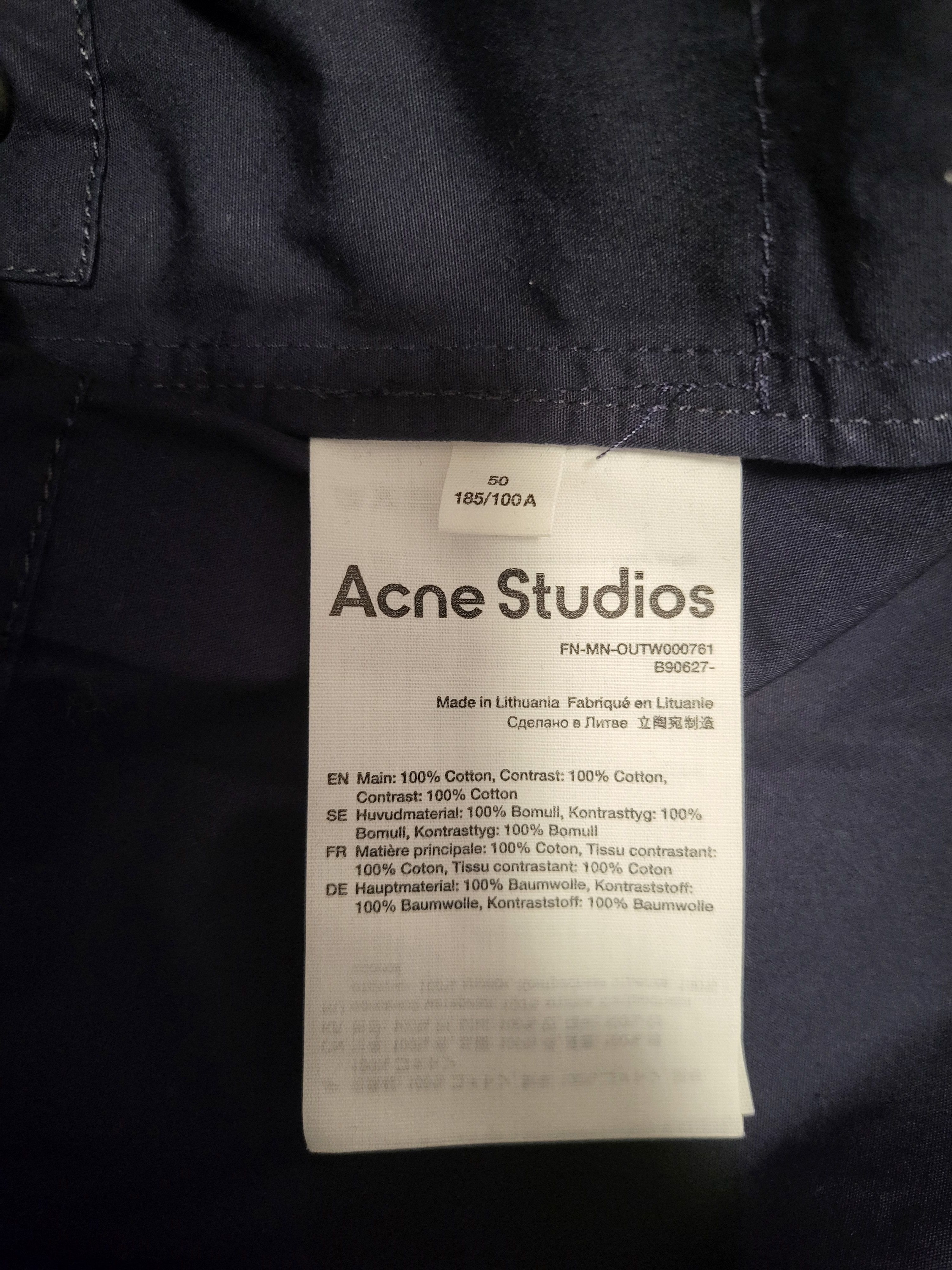 Acne Studios Water-Repellent Cotton Jacket Size US M / EU 48-50 / 2 - 8 Thumbnail