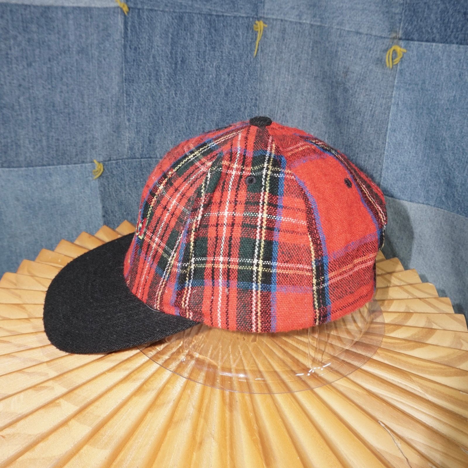 Hard Rock Cafe OSFA - Vintage Y2K hard Rock Cafe plaid embroider 1990s hat Size ONE SIZE - 3 Thumbnail