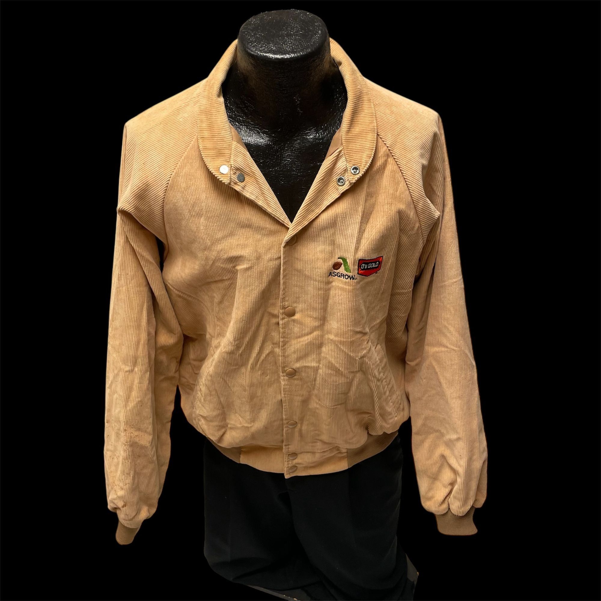 Other Vtg ASGROW Seed Co O's GOLD Beige CORDUROY Bomber Jacket Size US L / EU 52-54 / 3 - 2 Thumbnail