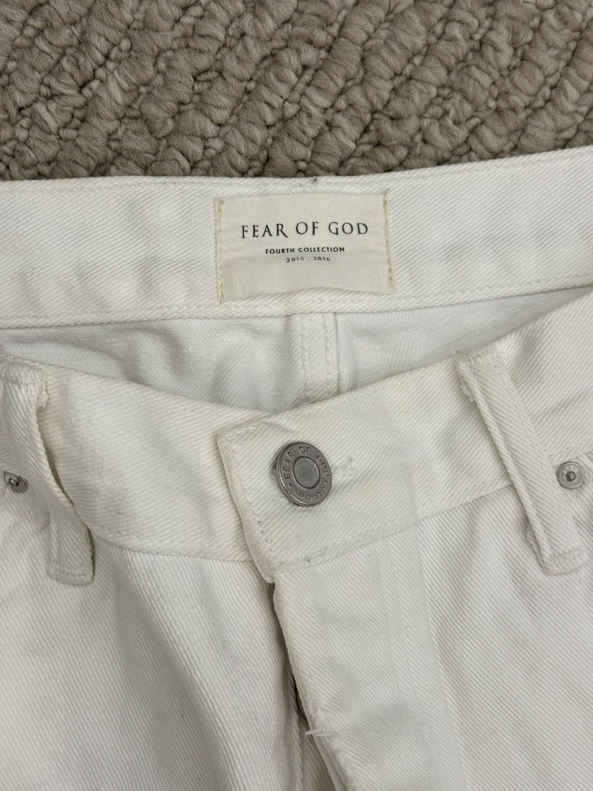 Fear of God Fear of God Fourth Collection White Jeans Size US 35 - 3 Thumbnail