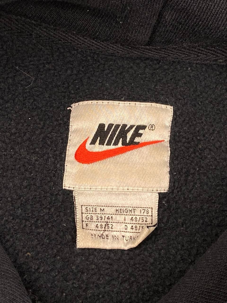 Nike × Vintage Vintage Nike 90s Washed Black y2k Hoodie Size US M / EU 48-50 / 2 - 6 Thumbnail