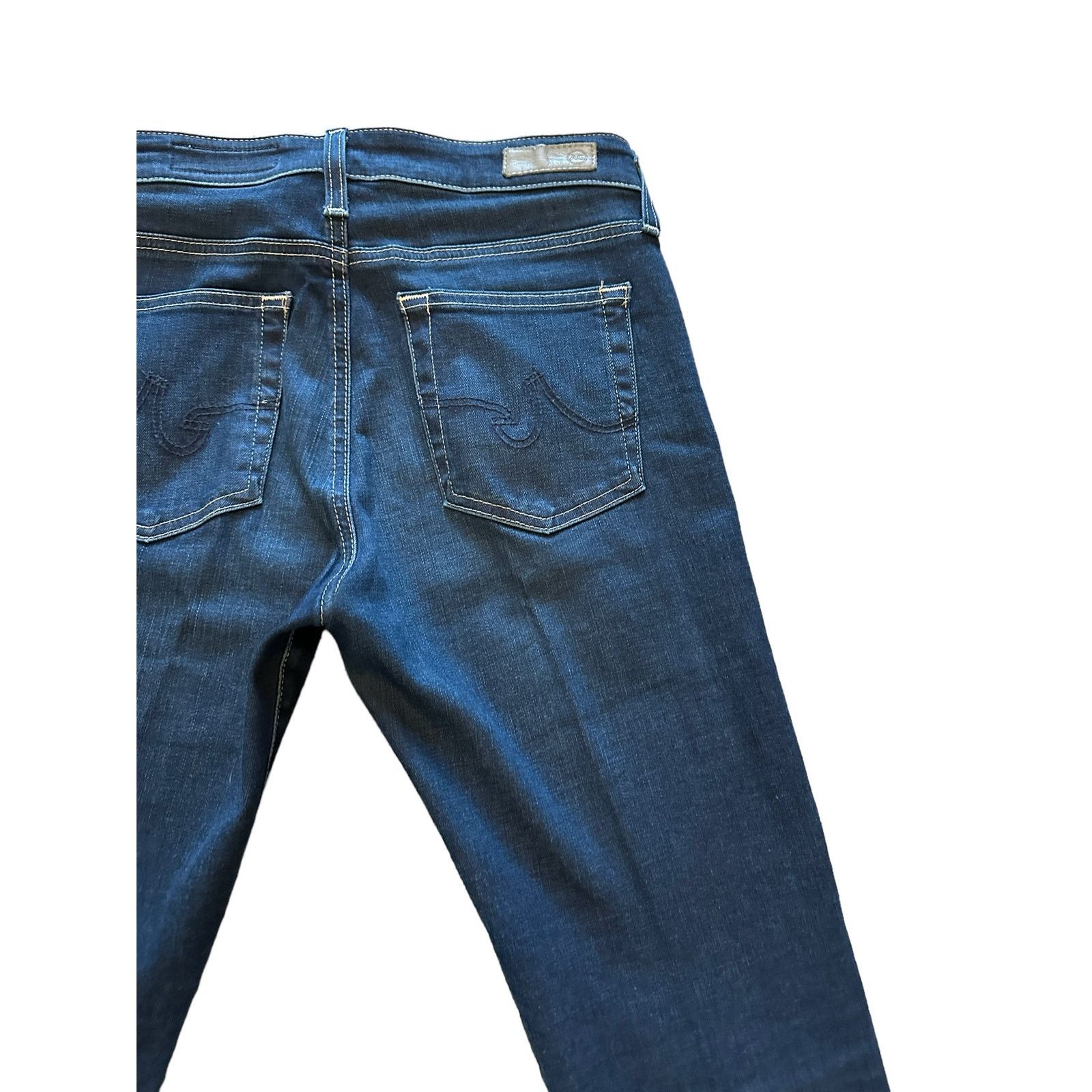 AG Adriano Goldschmied AG 27 The Farrah High Rise Skinny Ankle Dark Wash Blue Jeans Size 27" / US 4 / IT 40 - 13 Thumbnail