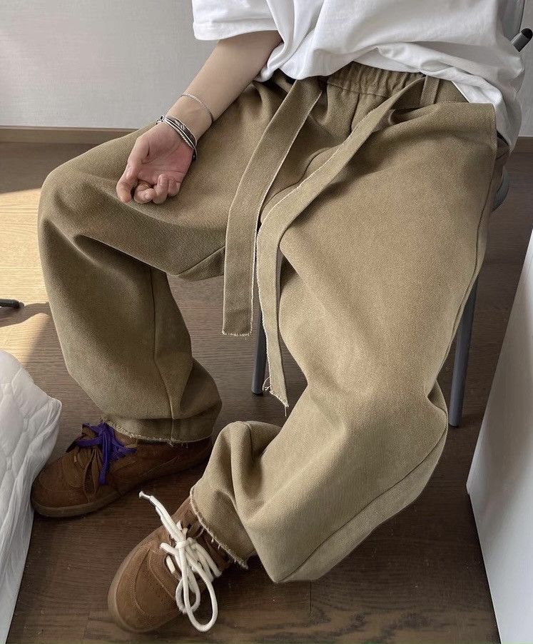 Japanese Brand × Vintage Cleanfit retro y2k workwear frayed loose baggy pants Size US 28 / EU 44 - 7 Thumbnail