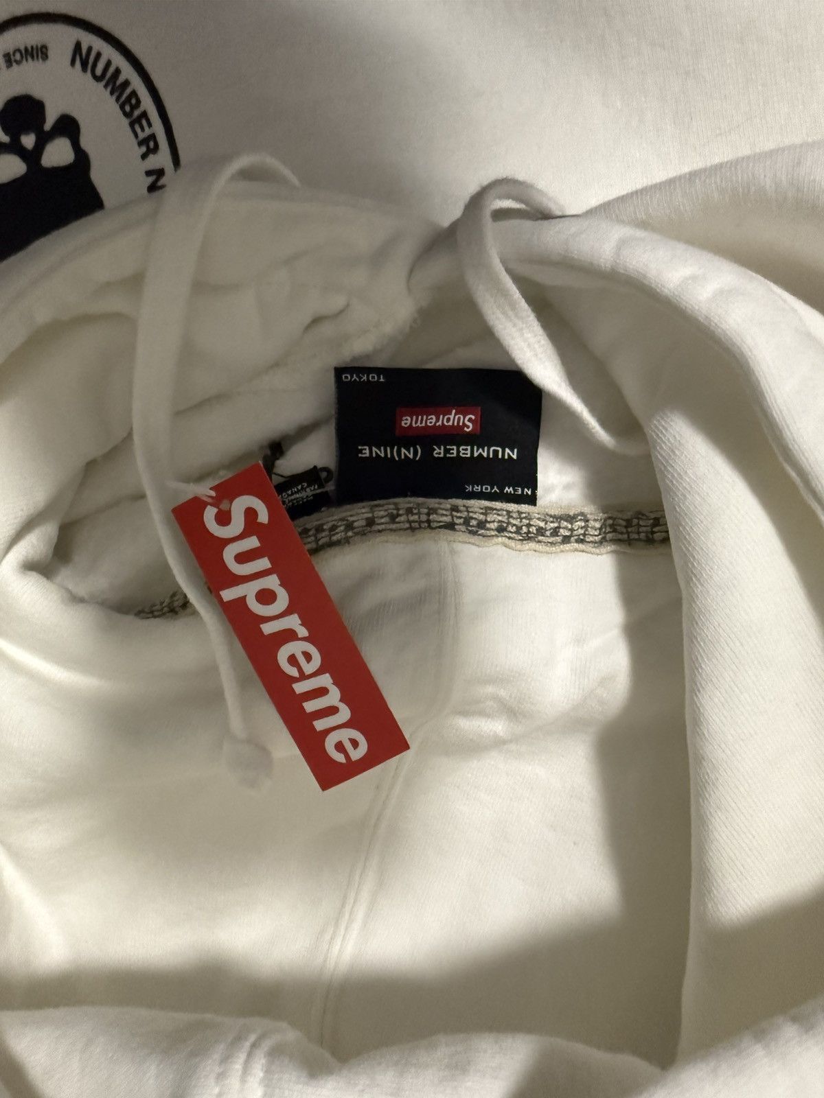 Number (N)ine × Supreme Supreme x Number Nine Pullover Hoodie Size US M / EU 48-50 / 2 - 4 Thumbnail