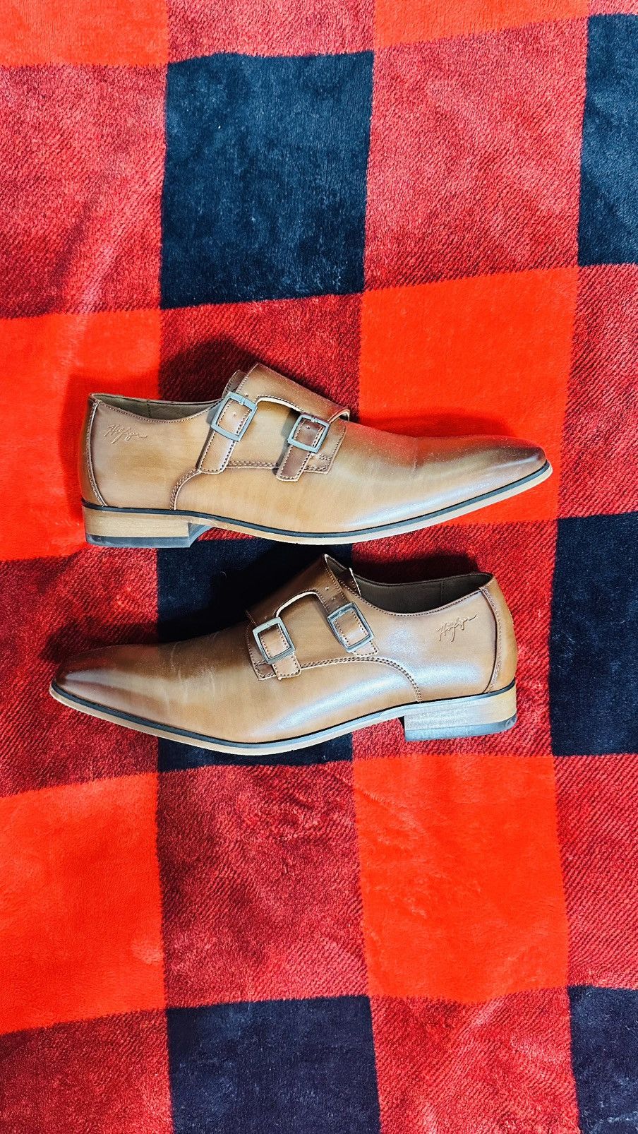 Tommy Hilfiger Tommy Hilfiger Summy Double Monk Strap Dress Shoes Brown Size US 10 / EU 43 - 1 Thumbnail