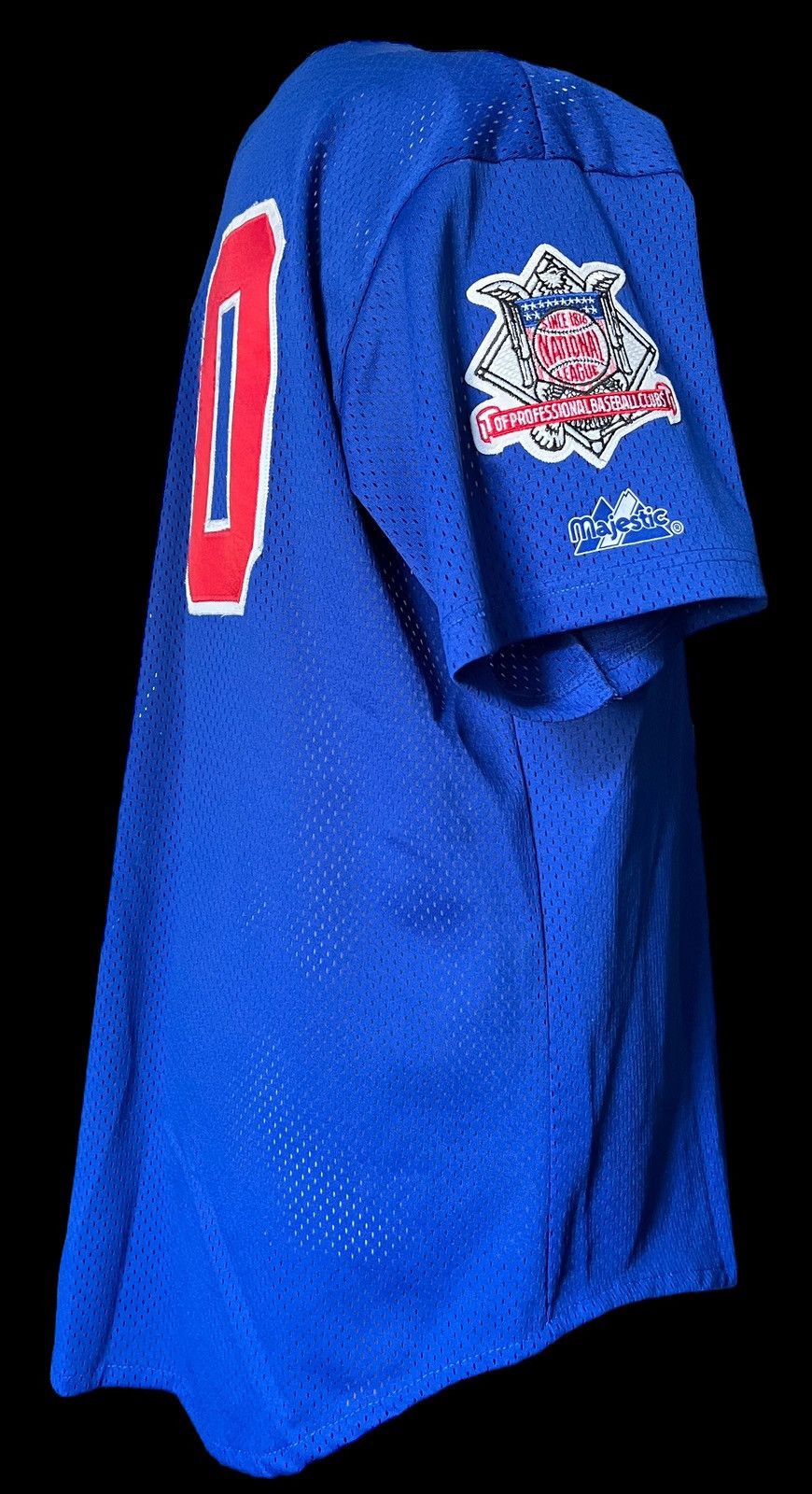 MLB × Majestic × Vintage 1990’s MLB Chicago Cubs Majestic baseball jersey size L Size US L / EU 52-54 / 3 - 4 Thumbnail