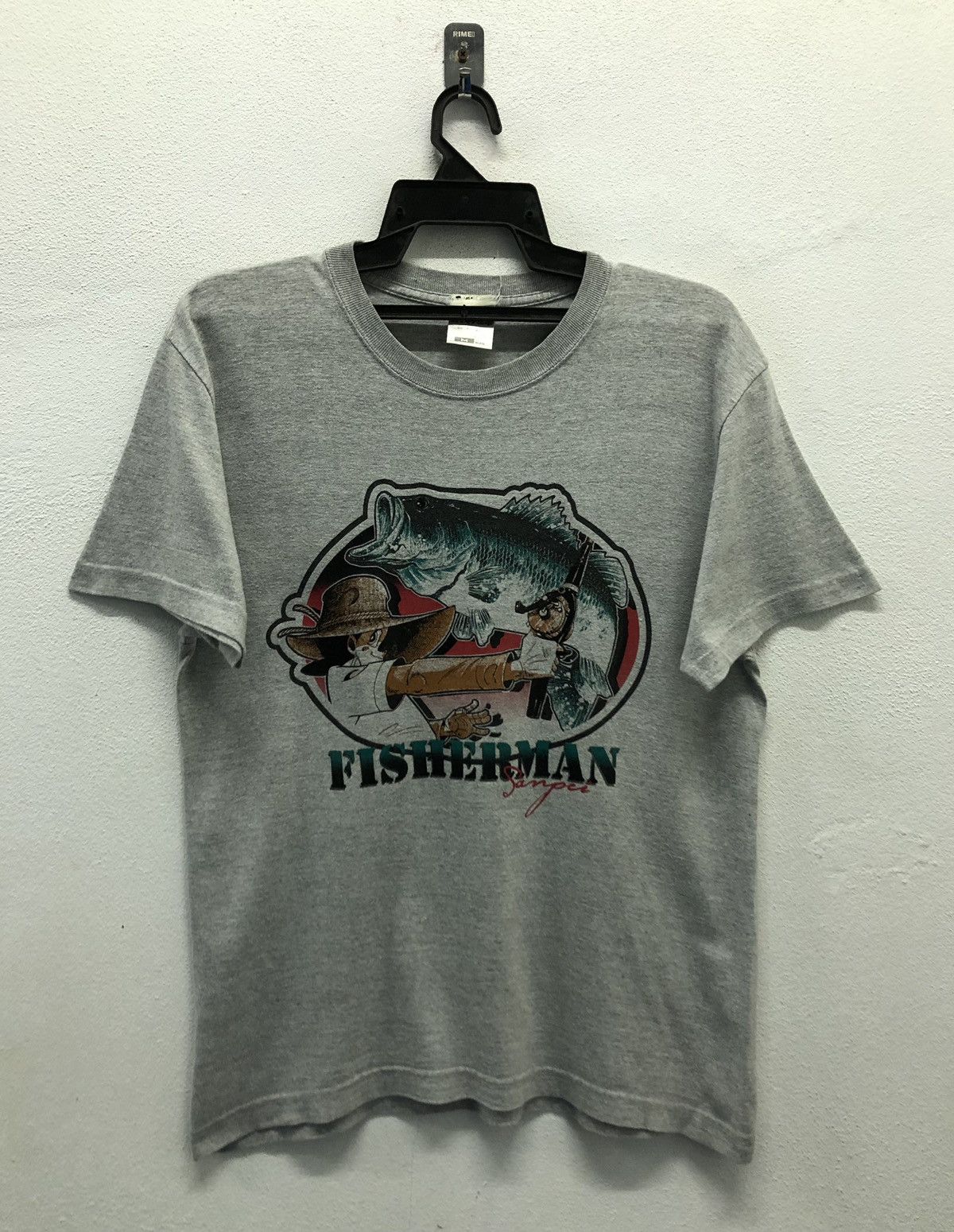 Anime Fisherman Sanpei and Black Bass T-Shirt Size US M / EU 48-50 / 2 - 1 Thumbnail