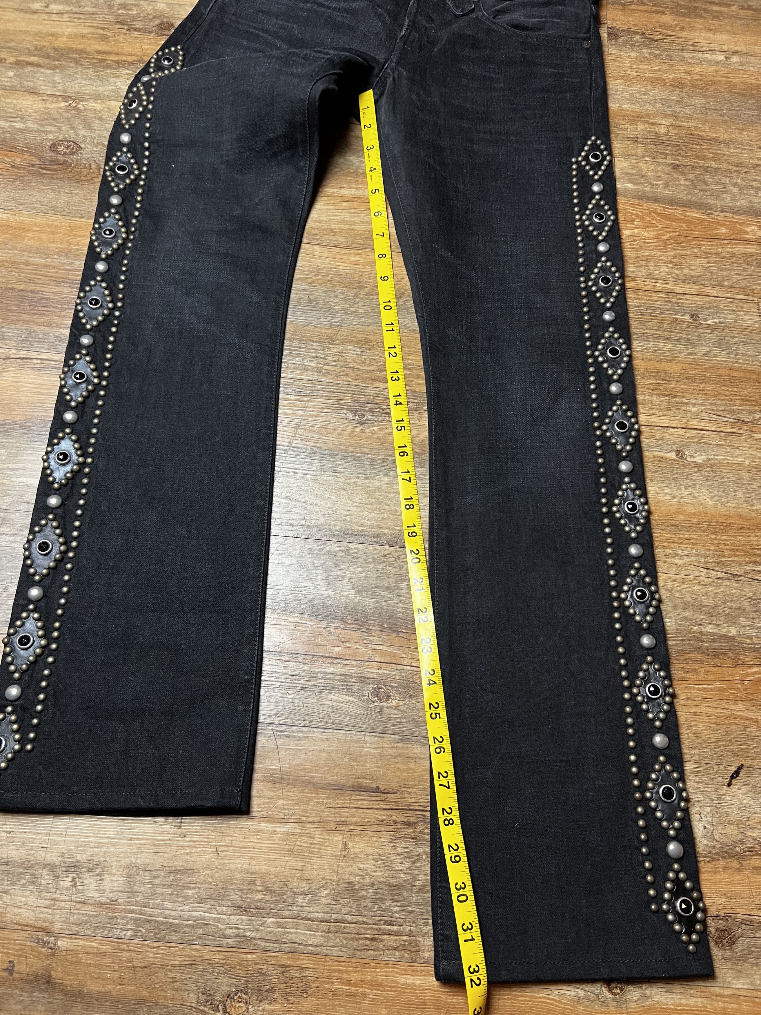 RRL Ralph Lauren Ralph Lauren Double RRL Studded Western Slim Fit Men's Jeans Size US 29 - 6 Thumbnail
