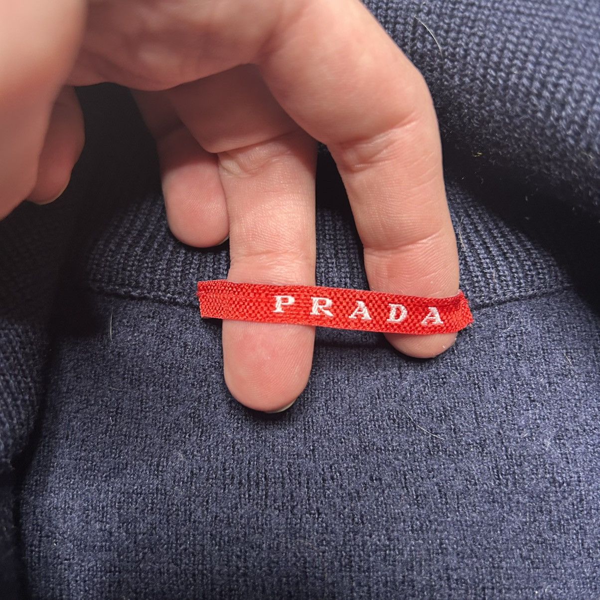 Prada Vintage 2000s Prada sweater nylon quater zip Size XL / US 12-14 / IT 48-50 - 10 Thumbnail