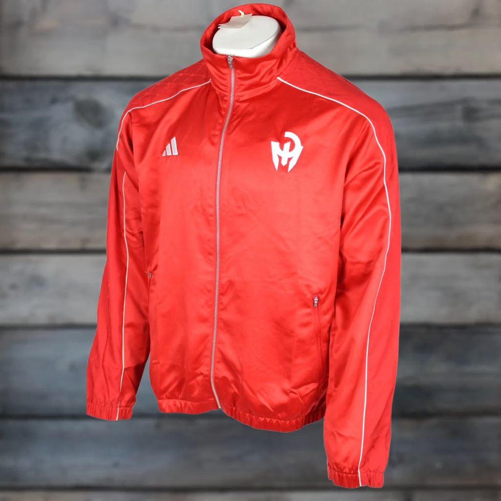 Adidas Adidas Mahomes Satin Track Jacket Mens L Red College JE4332 Size US L / EU 52-54 / 3 - 1 Thumbnail