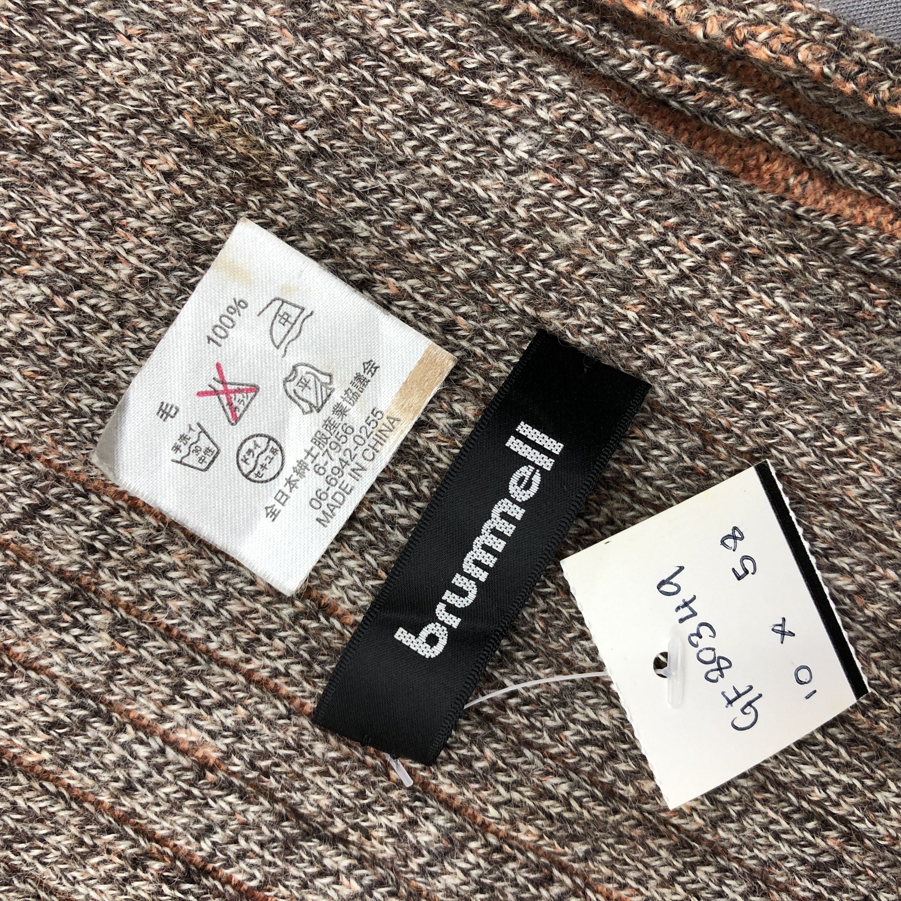 Japanese Brand Vintage Brummell Scarf Muffler Wool Cashmere Scarves Size ONE SIZE - 5 Thumbnail