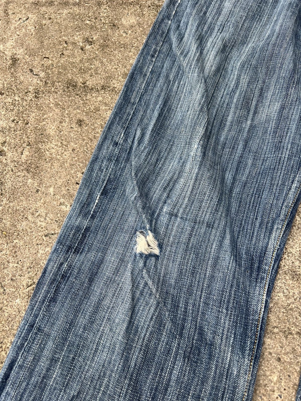 If Six Was Nine Vintage Sugar Canes Selvedge Honolulu Hawaii Distress Jean Size US 30 / EU 46 - 9 Thumbnail